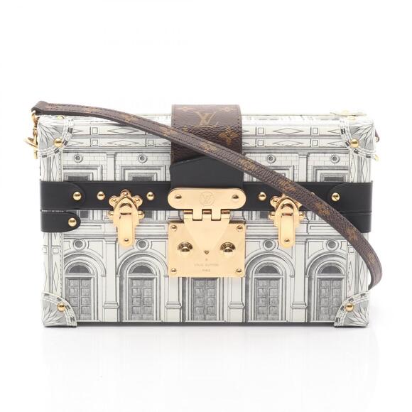 Louis Vuitton Handbags - Louis Vuitton Fornasetti Malle Shoulder Bag White Brown Black